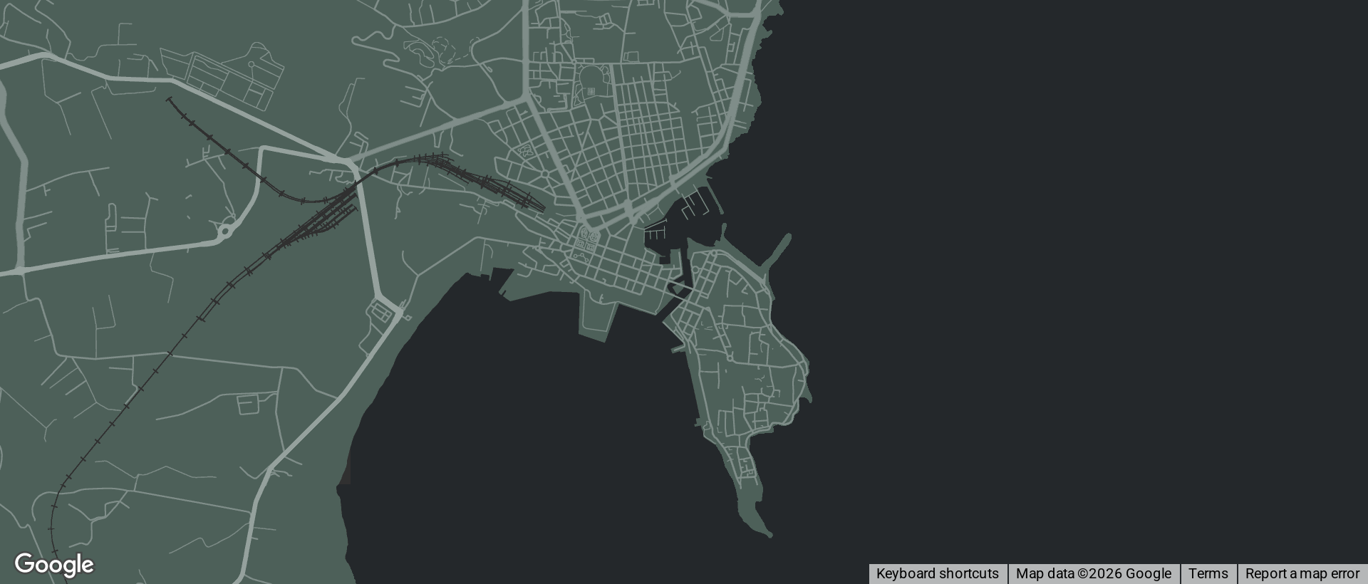 Mappa stilizzata di Siracusa